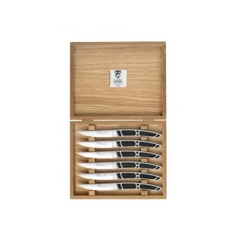 Claude Dozorme Grand Cheese Knife – Dwarf Birch Handle with Black Layers