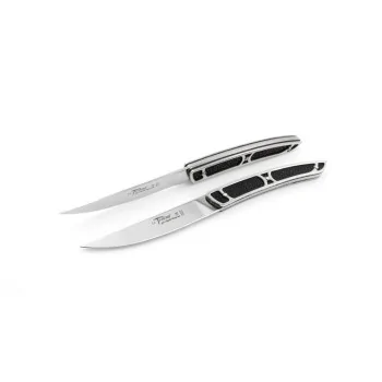 Claude Dozorme Thiers Premium Table Knife – Black Galuchat Handle, Classic Style