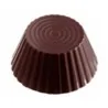 Polycarbonate Wavy Edged Chocolate Cup Mold - 65 mm x 65 mm x 30 mm - 6 cavity - 89 gr
