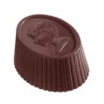 Polycarbonate Marquise Chocolate Praline Mold - 39 mm x 28 mm x 17 mm - 32 cavity - 15 gr