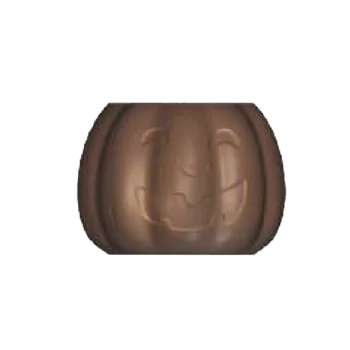 Polycarbonate Chocolate Pumpkin Head Mold - 110 mm, 2 mm x 80 mm Double Mold
