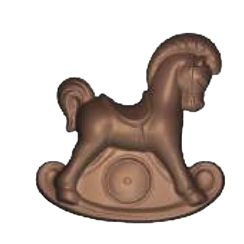 Polycarbonate Chocolate Rocking Horse Mold - 120 mm x 120 mm Polycarbonate Chocolate Rocking Horse Mold - 120 mm x 120 mm