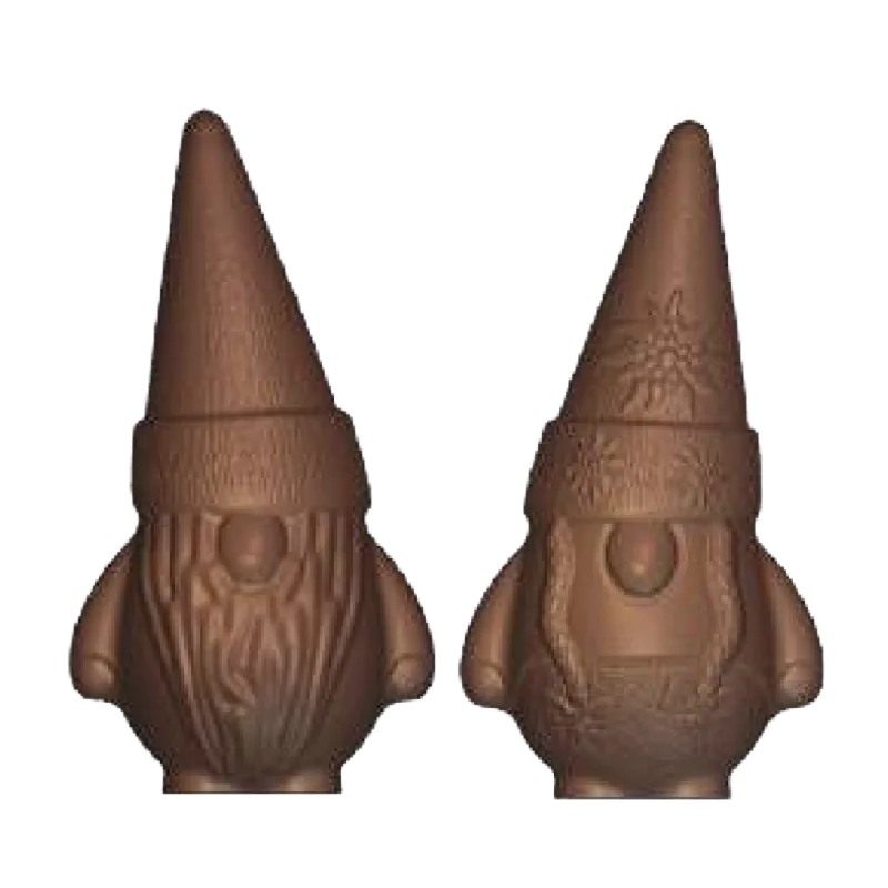 Polycarbonate Chocolate Gnomes Mold - 100 mm x 53,8 mm 2R+2L