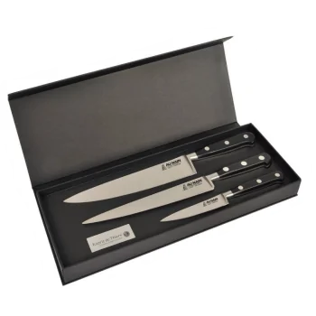 Professional Forged Chef Kit Ideal 3 Pieces Black