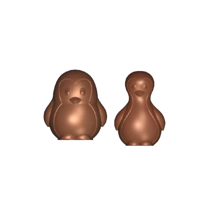 Polycarbonate 3D Penguins Chocolate Mold - 2 Different Penguins 2 Different Sizes Polycarbonate 3D Penguins Chocolate Mold - 2 Different Penguins 2 Different Sizes