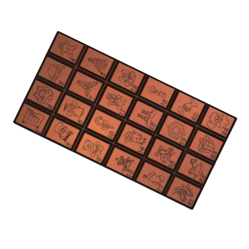 Polycarbonate Advent Calendar Chocolate Bar Mold - 156 mm x 80 mm x h 8 mm - 3 cavity - 110gr