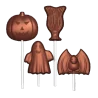 Polycarbonate Mixed Halloween Subjects Chocolate Lollipop Mold - 8 cavity - 14gr