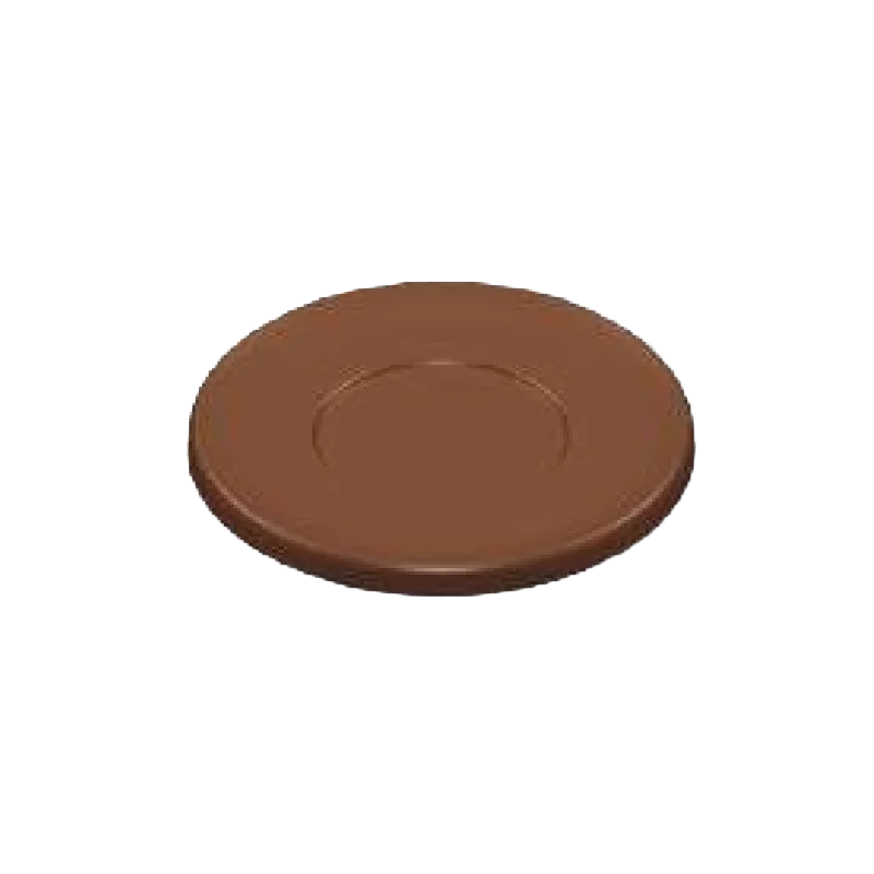 Polycarbonate Saucer Chocolate Mold - Ø 8 mm x h 5 mm - 3 cavity - 20gr Polycarbonate Saucer Chocolate Mold - Ø 8 mm x h 5 mm - 3 cavity - 20gr