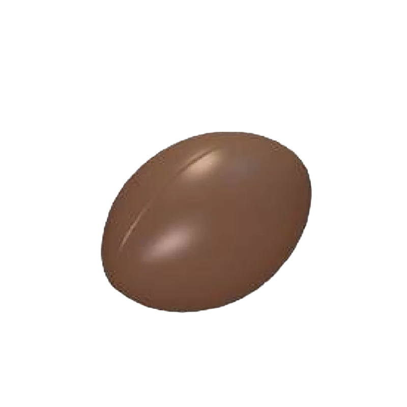 Polycarbonate Chocolate Rugby Ball Mold - 31 mm x 23.5 mm x h 11.7 mm - 45 cavity - 5gr Polycarbonate Chocolate Rugby Ball Mold - 31 mm x 23.5 mm x h 11.7 mm - 45 cavity - 5gr
