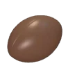 Polycarbonate Chocolate Rugby Ball Mold - 31 mm x 23.5 mm x h 11.7 mm - 45 cavity - 5gr