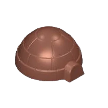 Polycarbonate Igloo Chocolate Mold - 80 mm x 72.7 mm x h 40.8 mm - 3 cavity - 125.5gr
