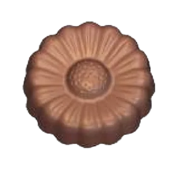 Polycarbonate Chocolate Flower Mold - Ø 37.3 mm x h 9.6 - 18 cavity - 9.5gr