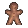 Polycarbonate Chocolate Gingerbread Man Mold - 125 mm x 97.7 mm