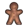 Polycarbonate Chocolate Gingerbread Man Mold - 60 mm x 45.8 mm x h 8.5 mm - 10 cavity - 11gr