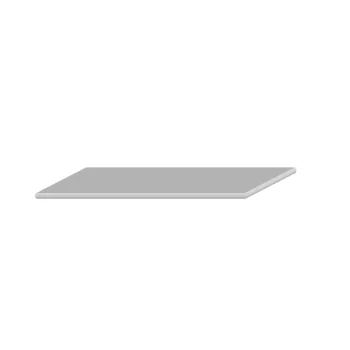 Rectangular Multifunctional White Tray Table - 590mm x 390mm x h 8mm - 8mm thickness