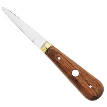 Professional Oyster Knife With 1 Rivet And 2 Clamps Rosewood