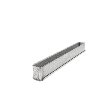 Stainless Steel Springform Pâtés en Croûte - 300 mm x 40 mm x h 60 mm
