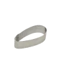 Stainless Steel Perforated Petal Shape Tart Ring - 100 mm x 45 mm x h 30 mm
