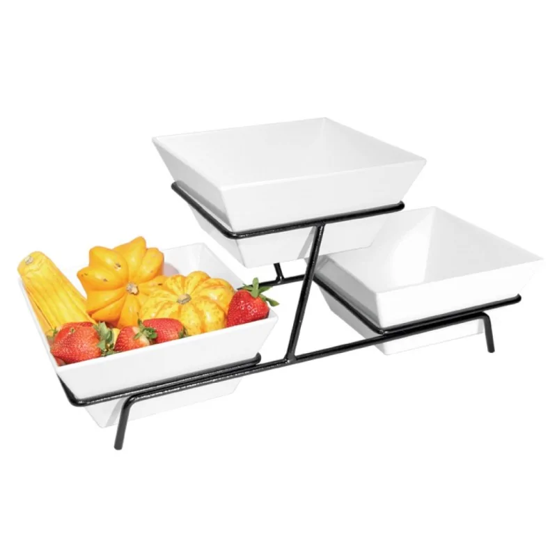 Cal-Mil Melamine 2-Tier Bowl Display