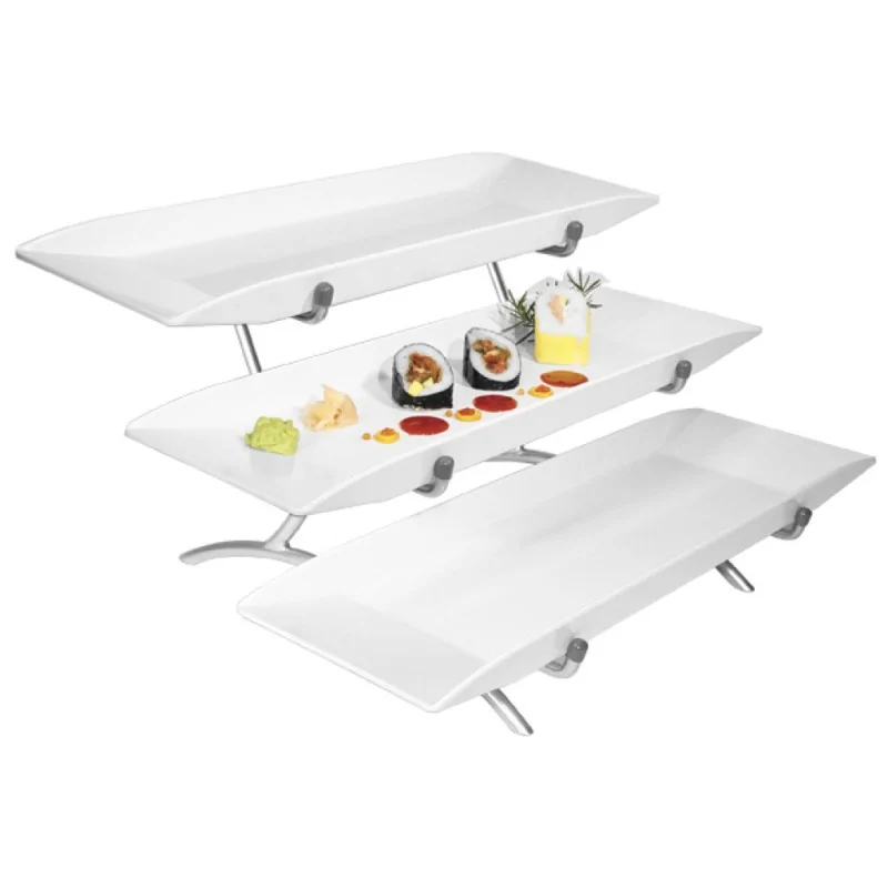 Cal-Mil Platinum Riser W/3 Long Melamine Plates