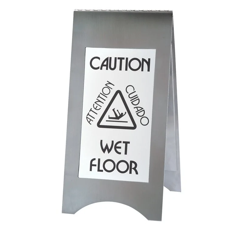 Cal-Mil Wet Floor Sign Stainless