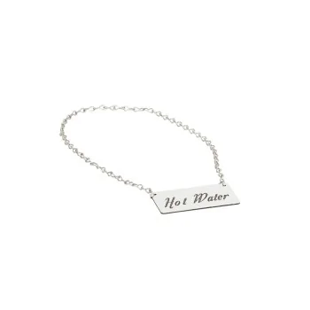 Cal-Mil Urn Chain Sign Hot Water - Silver