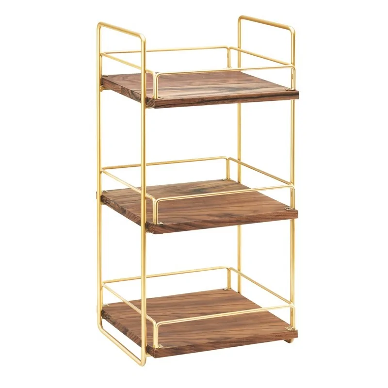 Cal-Mil 3 Tier Merchandiser Brass