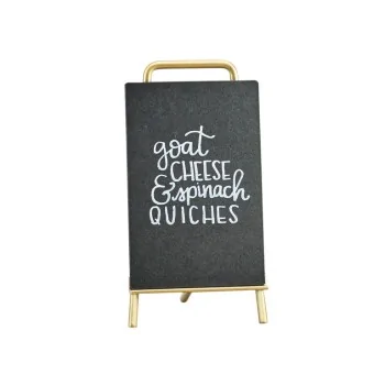 Cal-Mil 4 x 6 Write - On Sign Brass