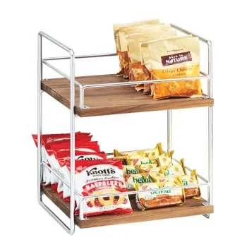 Cal-Mil 2 Tier Merchandiser Chrome