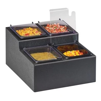 Cal-Mil 4 Section 1/6 Pan Salsa Station
