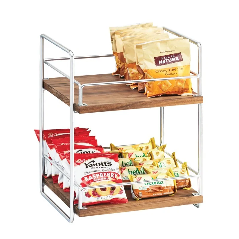 Cal-Mil 2 Tier Merchandiser Chrome Cal-Mil 2 Tier Merchandiser Chrome