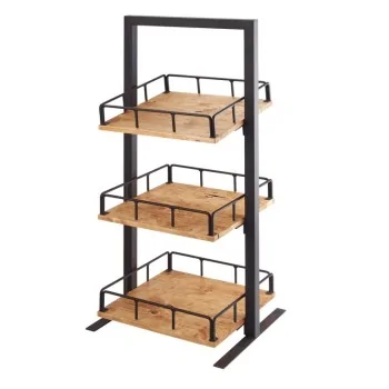 Cal-Mil 3Tier Merchandiser Madera