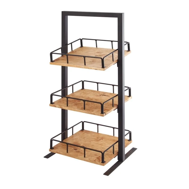 Cal-Mil 3Tier Merchandiser Madera
