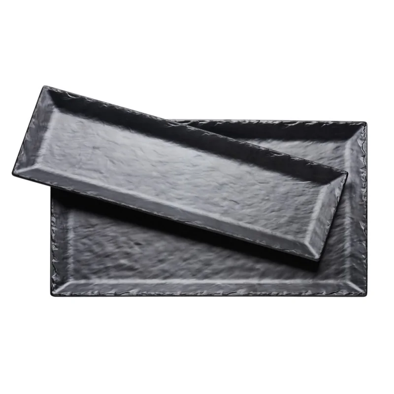 Cal-Mil 21 x 7 Melamine Slate Platter Cal-Mil 21 x 7 Melamine Slate Platter