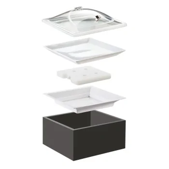 Cal-Mil Cold Concept Black Base 5 in H