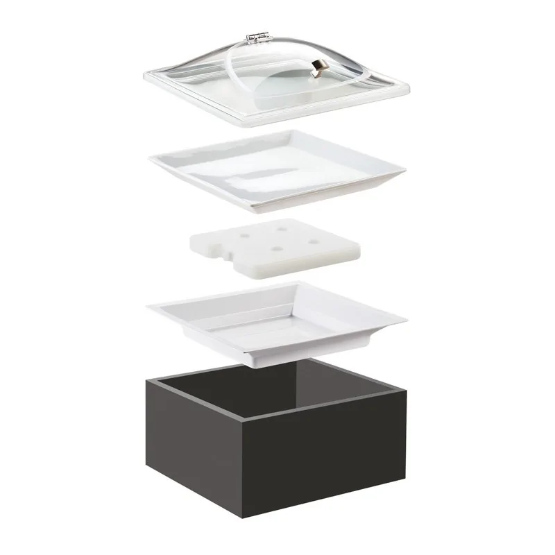 Cal-Mil Cold Concept Black Base 5 in H