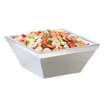 Cal-Mil 10" Square Gel Chill Bowl Stainless