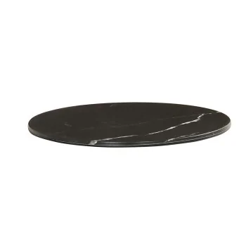 Cal-Mil Black Marble 8.75" Round Tray