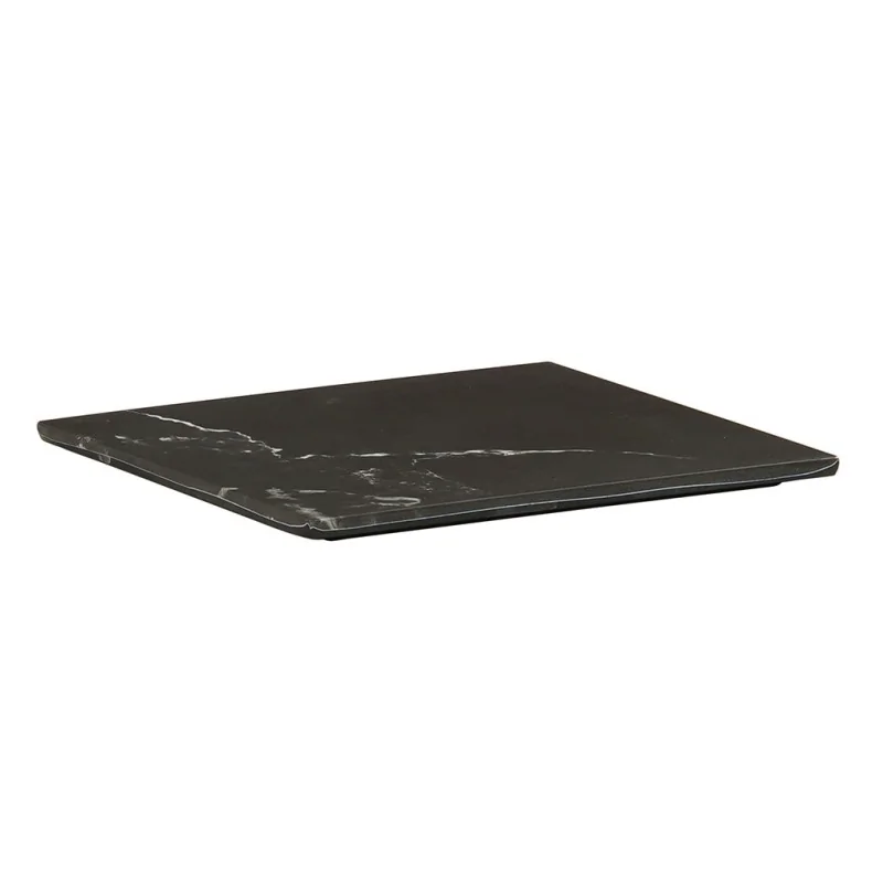 Cal-Mil Black Marble 8" Square Tray