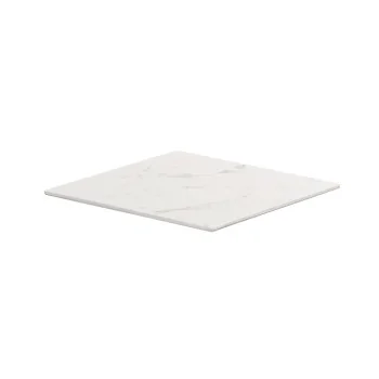 Cal-Mil White Marble 12" Square Tray