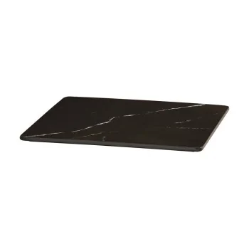 Cal-Mil Black Marble 12" Square Tray