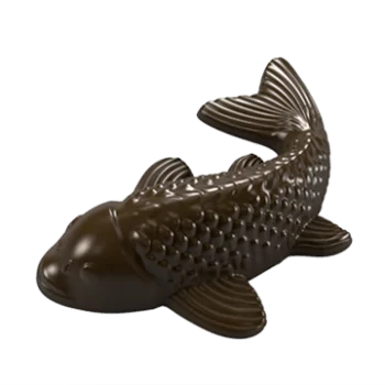 Polycarbonate Koi Fish Chocolate Mold - 8 Cavity - 10gr - 60 x 52 x h 14 mm