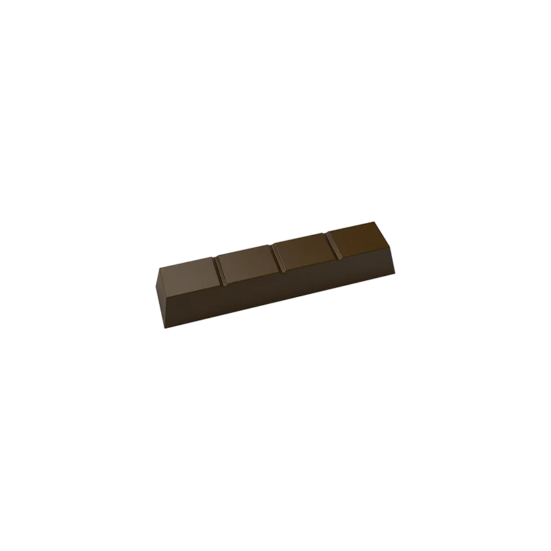 Polycarbonate Chunky Chocolate Bar Mold - 8 Cavity - 50gr - 116.6 x 27 x h 16.3 mm