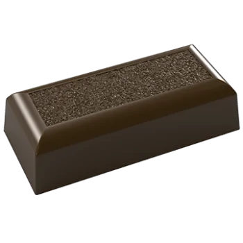 Polycarbonate Rounded Textured Chocolate Bar Mold - 24 Cavity - 15gr - 50 x 22.5 x h 13 mm