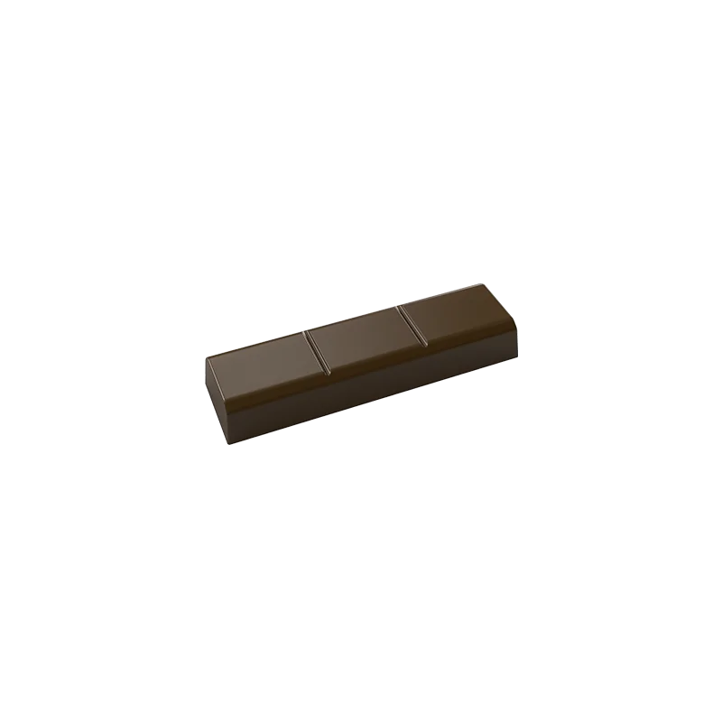 Polycarbonate Rounded Rectangular Chocolate Snack Bar Mold - 20 Cavity - 15gr - 70x 20 x h 10 mm Polycarbonate Rounded Rectangular Chocolate Snack Bar Mold - 20 Cavity - 15gr - 70x 20 x h 10 mm