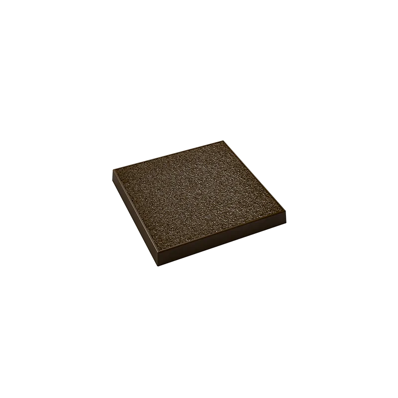 Polycarbonate Textured Square Chocolate Tablet Mold - 8 Cavity - 19.6gr - 53.5x 53.5 x h 6 mm