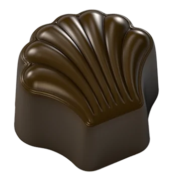 Polycarbonate Seashell Chocolate Mold - 28 Cavity - 12gr - 32.5 x 29.5 x 19 mm