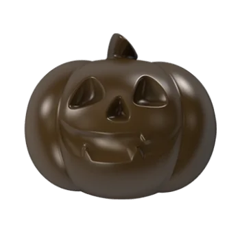 Polycarbonate Jack O' Lantern Chocolate Mold - 24 Cavity - 10gr - 38.7 x 33.8 x 15 mm