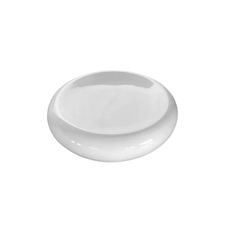Elegant Pillow Round 12cm Plate - Handcrafted Ceramic - Dia: : 12 cm - Set of 6 Elegant Pillow Round 12cm Plate - Handcrafted Ceramic - Dia: : 12 cm - Set of 6
