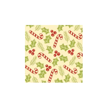 Holly Canes Chocolate Transfer Sheets - 300 mm x 400 mm - 10 sheets